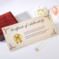 Granddaughter (Pink Card) - 10K Gold Everlasting Love Necklace