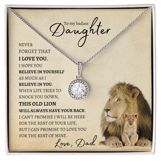 Daughter From Dad (Lion Card) - Eternal Hope Necklace