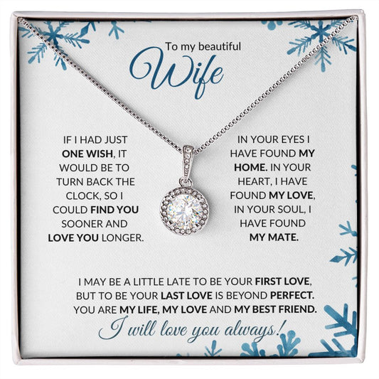 Wife (Snowflake Christmas Card) - Eternal Hope Necklace