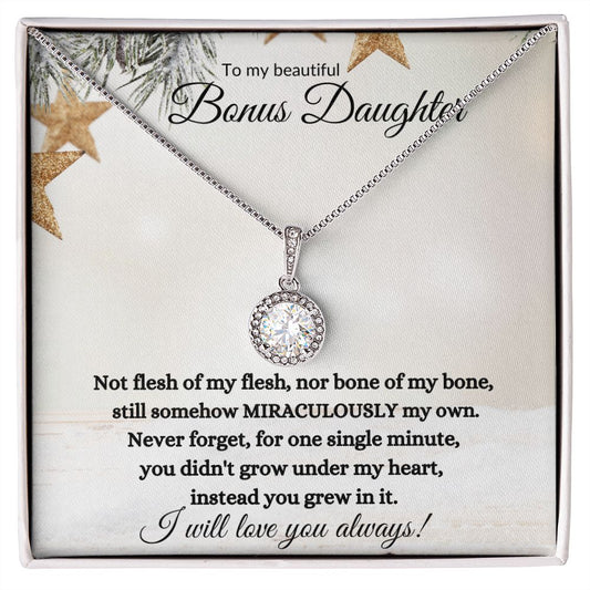 Bonus Daughter (Star Christmas Card) - Eternal Hope Necklace