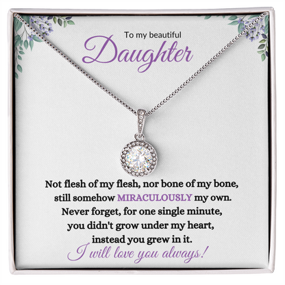 Nonbiological / Adopted Daughter (Purple Card) - Eternal Hope Necklace