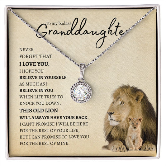 Granddaughter from Grandfather (Lion Card) - Eternal Hope Necklace