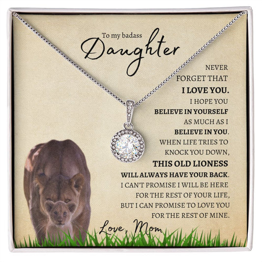 Daughter from Mom (Lioness Card) - Eternal Hope Necklace