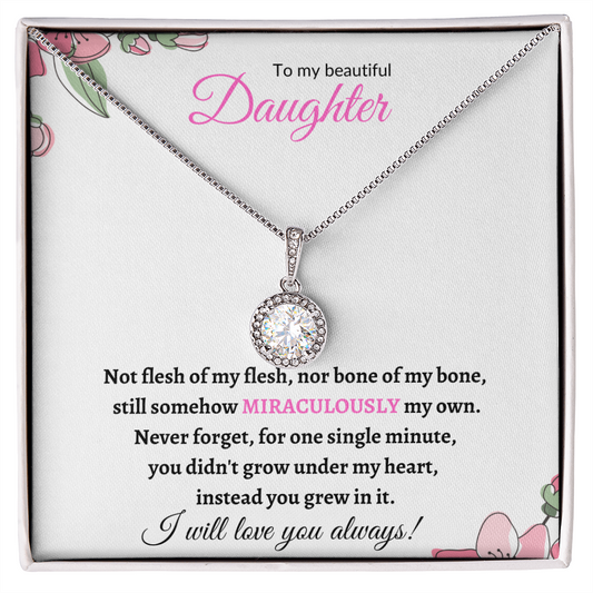 Nonbiological / Adopted Daughter (Pink card) - Eternal Hope Necklace
