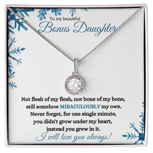 Bonus Daughter (Snowflake Christmas Card) - Eternal Hope Necklace