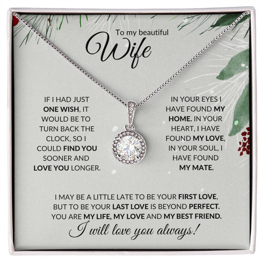 Wife - (Christmas Spruce Card) - Eternal Hope Necklace