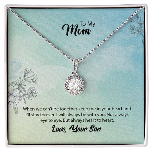 Mom From Son (Aqua Card) - Eternal Hope Necklace