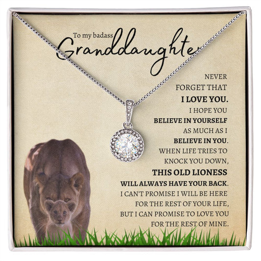 Granddaughter from Grandmother (Lioness Card) - Eternal Hope Necklace