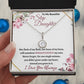 To My Beautiful Step Daughter / nonbiological (Burgundy Card) - Eternal Hope Necklace