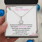 To My Beautiful Step Daughter / nonbiological (Pink Card) - Eternal Hope Necklace