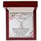 To My Beautiful Step Daughter / nonbiological (Burgundy Card) - Eternal Hope Necklace