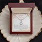 To Mom on my Wedding Day (Peach Floral) - Eternal Hope Necklace
