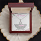 To My Beautiful Step Daughter / nonbiological (Pink Card) - Eternal Hope Necklace