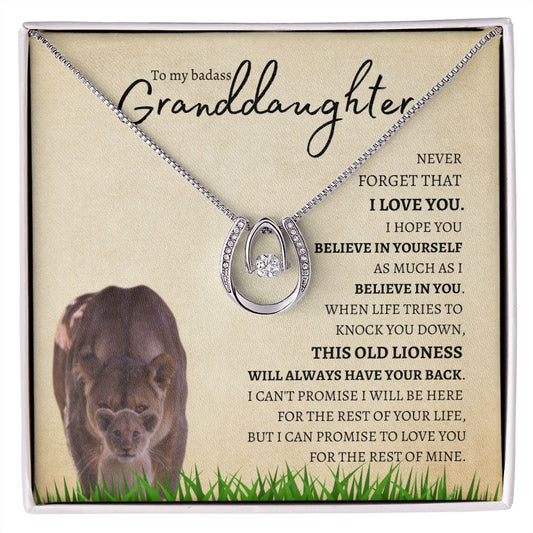Granddaughter from Grandmother (Lioness Card) - Pure Luck Necklace