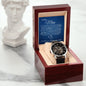 To my Man (Blue Card) --Until Time Stands Still - Men's Openwork Watch