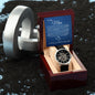 To my Man (Blue Card) --Until Time Stands Still - Men's Openwork Watch