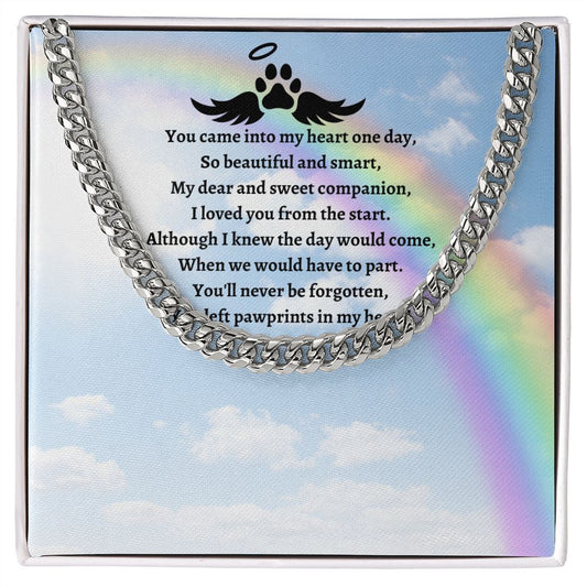 Rainbow Bridge (Pets in Memory(In Memory / Sympathy)) - Cuban Chain