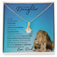 Daughter from Dad (Lion Blue Card) -Alluring Beauty Necklace