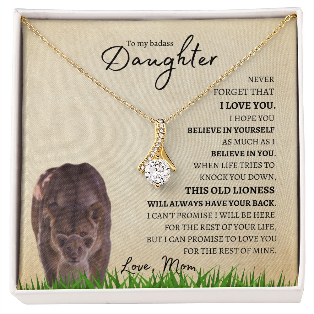 Daughter from Mom (Lioness Card) - Alluring Beauty Necklace