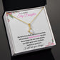 To My Beautiful Step Daughter / nonbiological (Pink Card) - Alluring Beauty Necklace