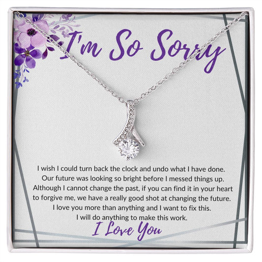I'm So Sorry (Purple Card) - Alluring Beauty Necklace