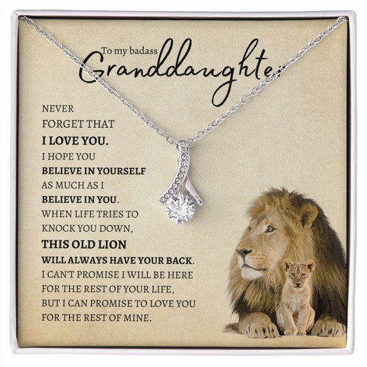 Granddaughter from Grandfather (Lion Card) - Alluring Beauty Necklace