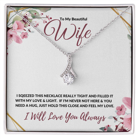 Beautiful Wife - Love & Light (Burgundy) -Alluring Beauty Necklace