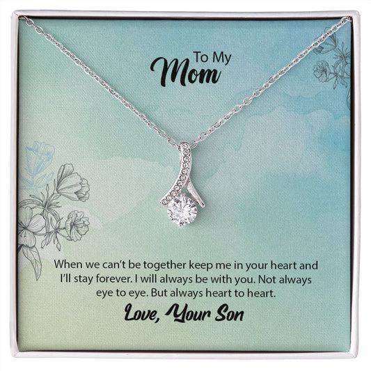 Mom From Son (Aqua Card) - Alluring Beauty Necklace