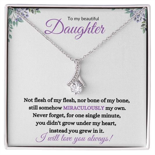 Nonbiological / Adopted Daughter (purple card) - Alluring Beauty Necklace