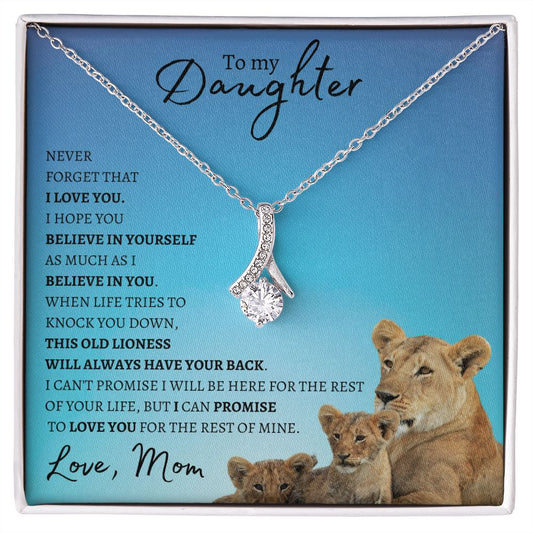 Daughter from Mom (New Lioness Card) -Alluring Beauty Necklace