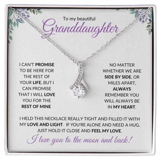 Granddaughter (Purple Card) - Alluring Beauty Necklace