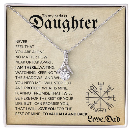 Daughter from Dad ( Beige Viking Card) - Alluring Beauty