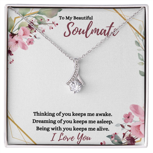 Soulmate (Burgundy) - Alluring Beauty Necklace