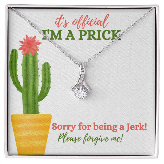 Sorry for being a Jerk (Prickly Cactus Card) - Alluring Beauty Necklace