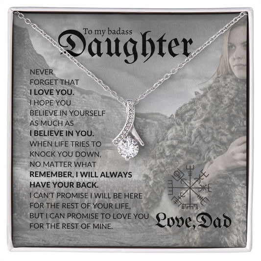 Daughter from Dad (Viking Card) - Alluring Beauty Necklace