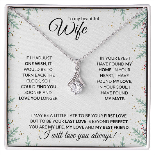 Wife (Speckled Berry Christmas Card) - Alluring Beauty Necklace