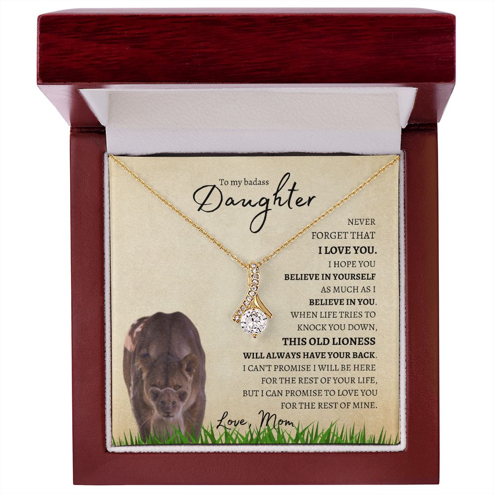 Daughter from Mom (Lioness Card) - Alluring Beauty Necklace