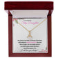 To My Beautiful Step Daughter / nonbiological (Pink Card) - Alluring Beauty Necklace