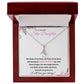 To My Beautiful Step Daughter / nonbiological (Pink Card) - Alluring Beauty Necklace