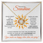 To My Sunshine (For Stepdaughter, Step-Daughter, Step Daughter) - Love Knot Necklace
