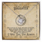 To My Beautiful Daughter / Non-biological / Stepdaughter / Bonus (Viking Compass) - Love Knot Necklace