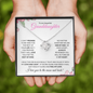 Granddaughter (Pink Card) - Love Knot Necklace