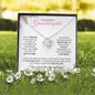 Granddaughter (Pink Card) - Love Knot Necklace