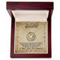 To My Beautiful Daughter / Non-biological / Stepdaughter / Bonus (Viking Compass) - Love Knot Necklace