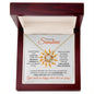 To My Sunshine (For Bonus Daughter) - Love Knot Necklace