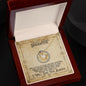 To My Beautiful Daughter / Non-biological / Stepdaughter / Bonus (Viking Compass) - Love Knot Necklace
