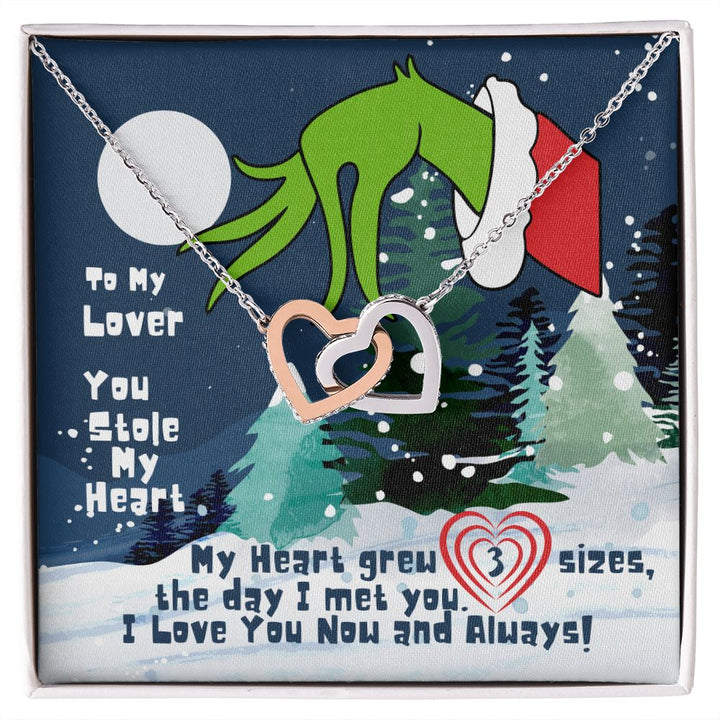 Grinch sales heart necklace