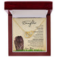 Daughter from Mom (Lioness Card) - Interlocking Hearts Necklace