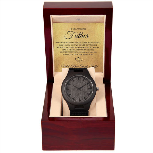 Father (Golf Card) - Wooden Watch