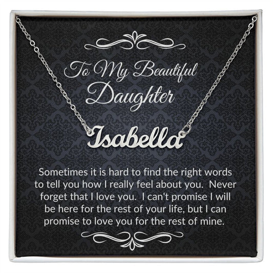 Private for Joy (Black Tapestry) - Name Necklace